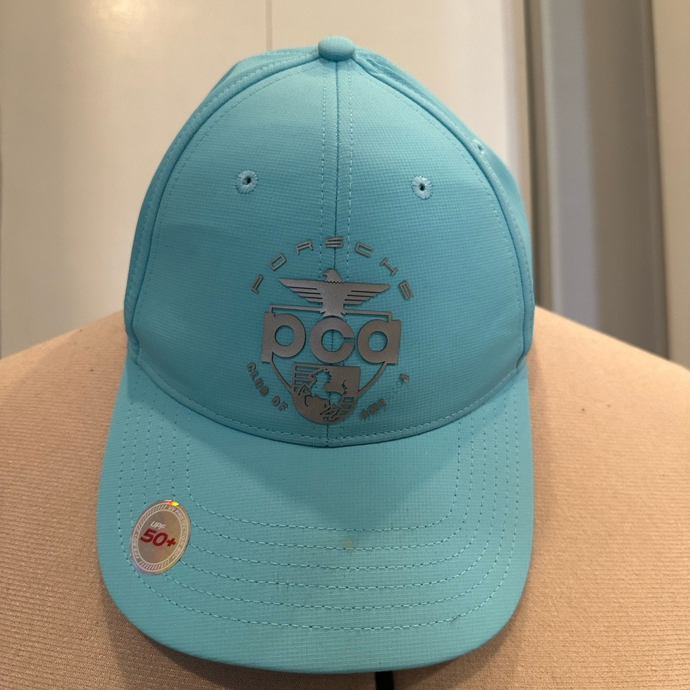 Slightly Damaged Porsche Club of America Sky Blue Hat